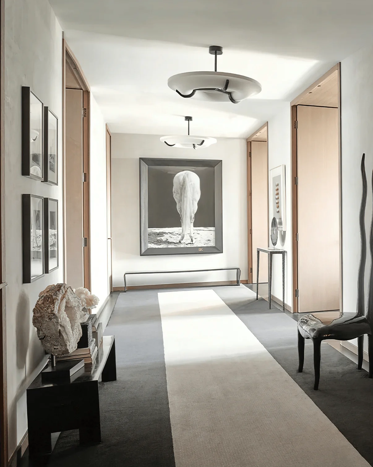 Carve Alabaster Pendant Light