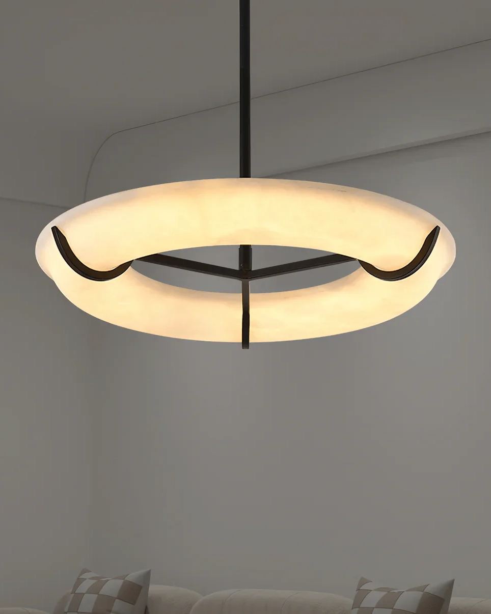 Carve Alabaster Pendant Light