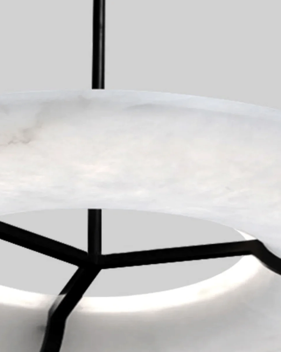 Carve Alabaster Pendant Light
