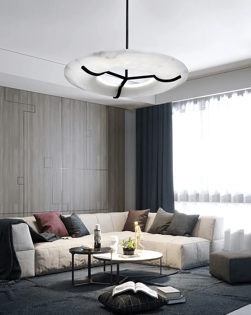 Carve Alabaster Pendant Light