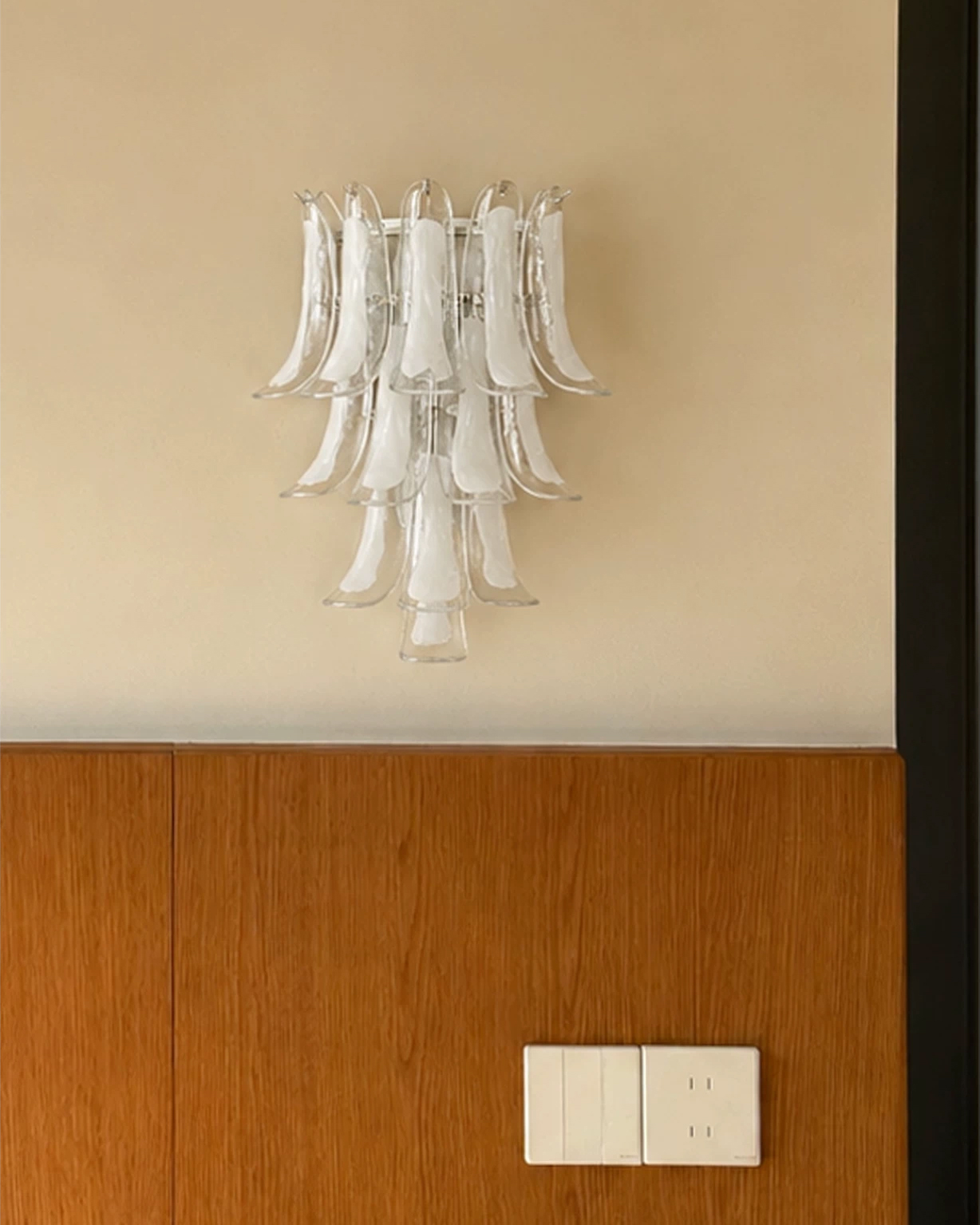 Cascata Murano Glass Wall Sconce