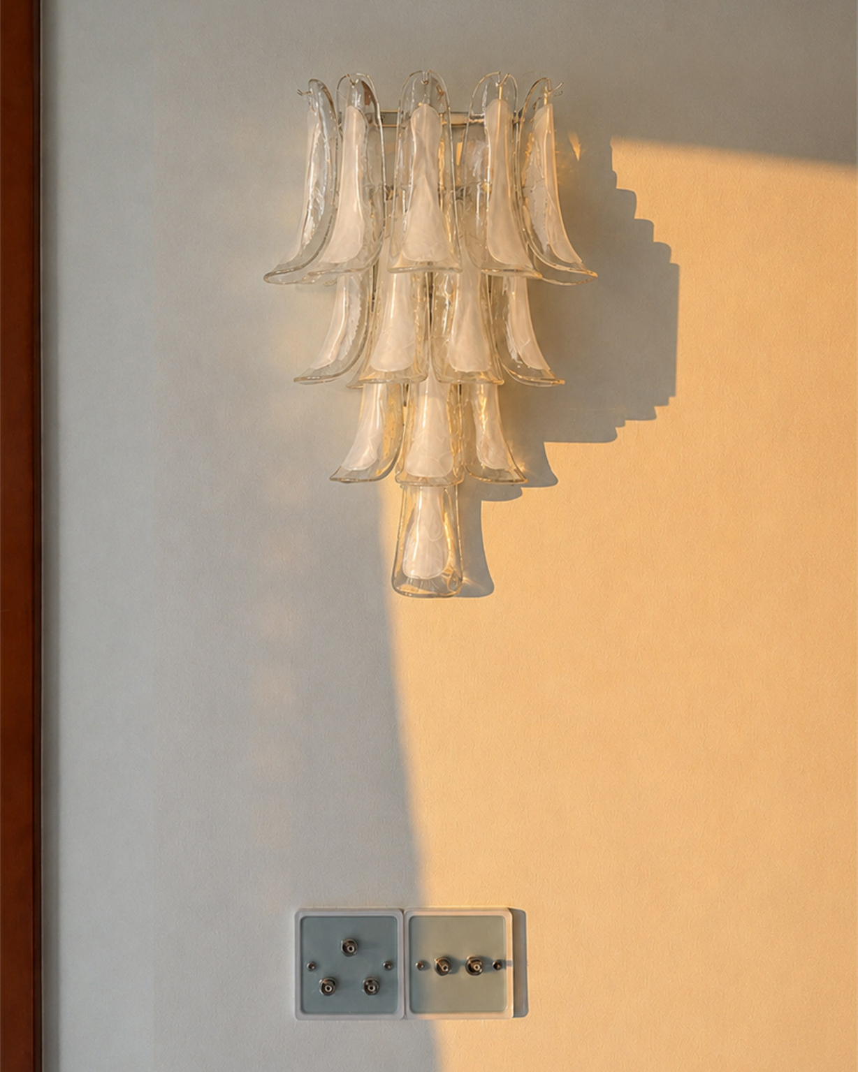 Cascata Murano Glass Wall Sconce
