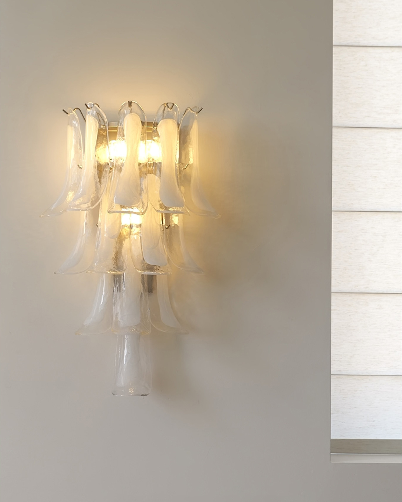 Cascata Murano Glass Wall Sconce