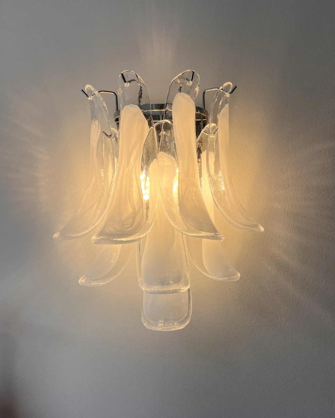 Cascata Murano Glass Wall Sconce
