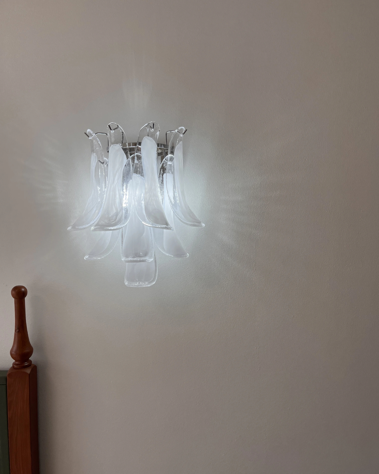 Cascata Murano Glass Wall Sconce