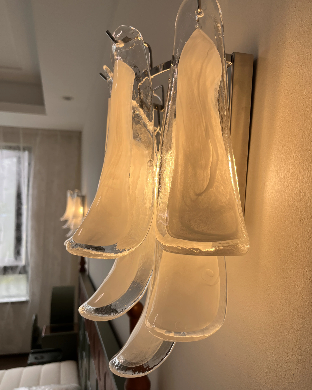 Cascata Murano Glass Wall Sconce