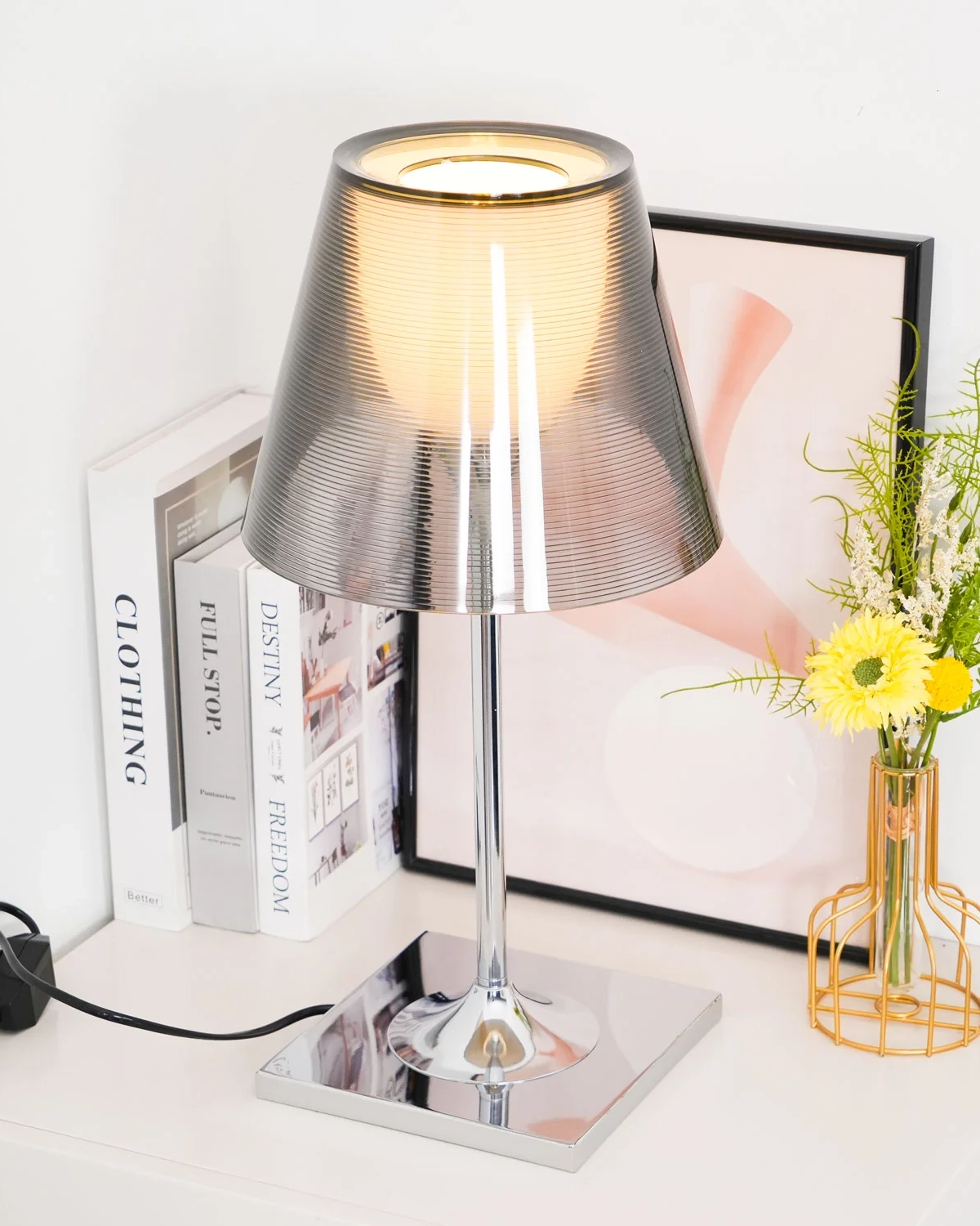 Chrome Prism Table Lamp
