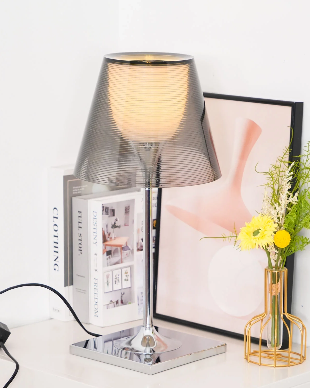 Chrome Prism Table Lamp