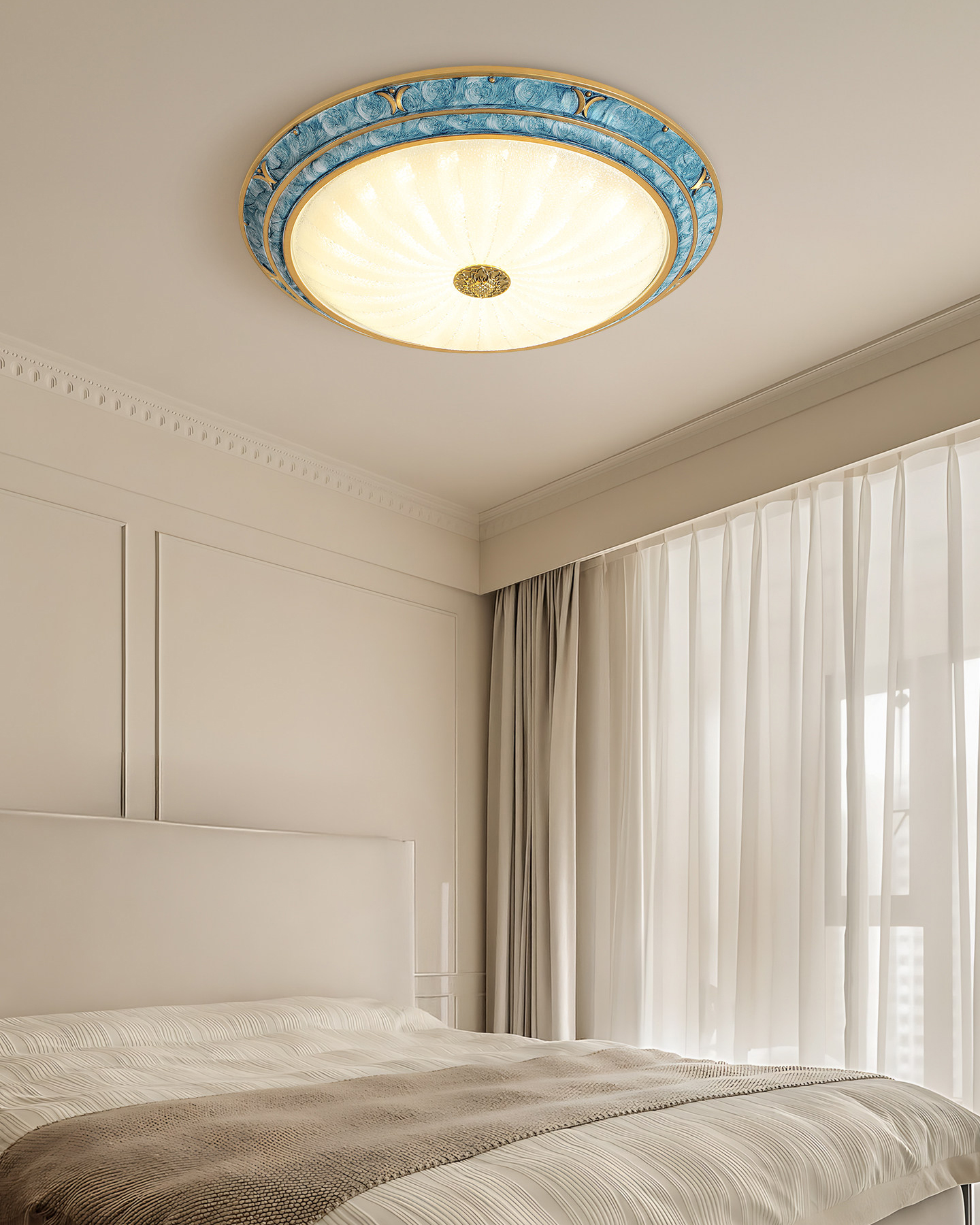 Clair de Lune Glass Ceiling Light