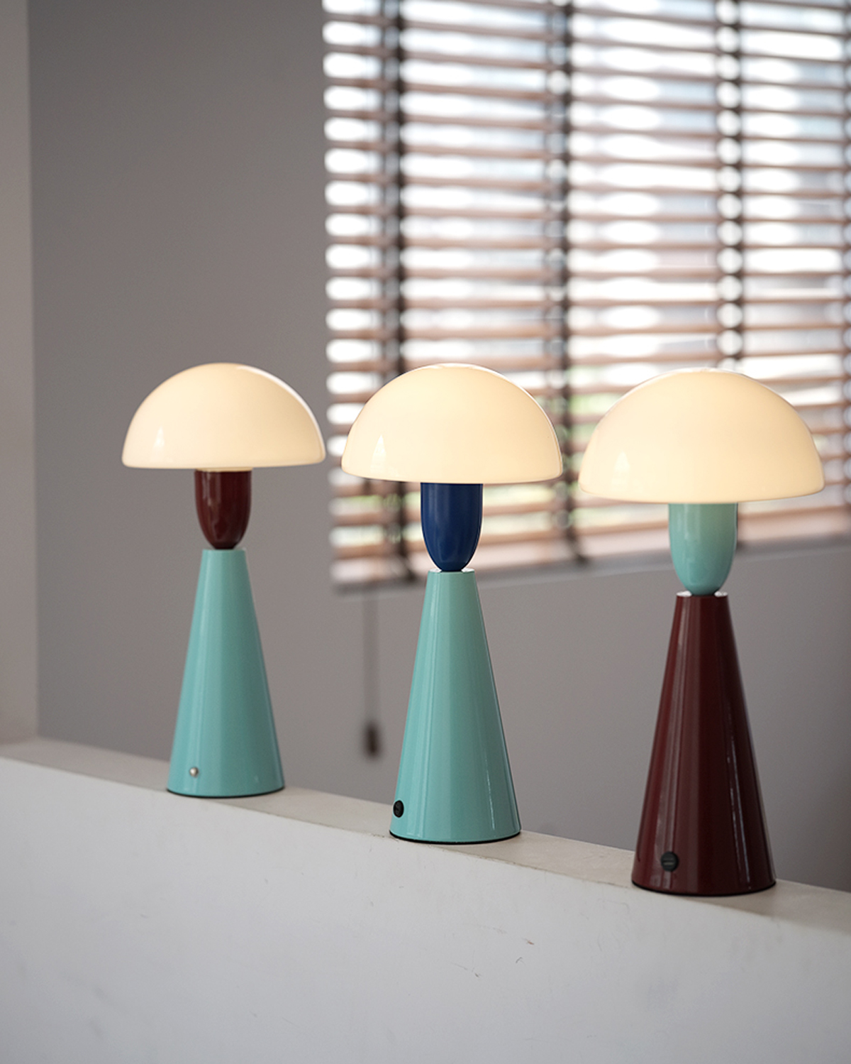 Color Pop Mushroom Table Lamp