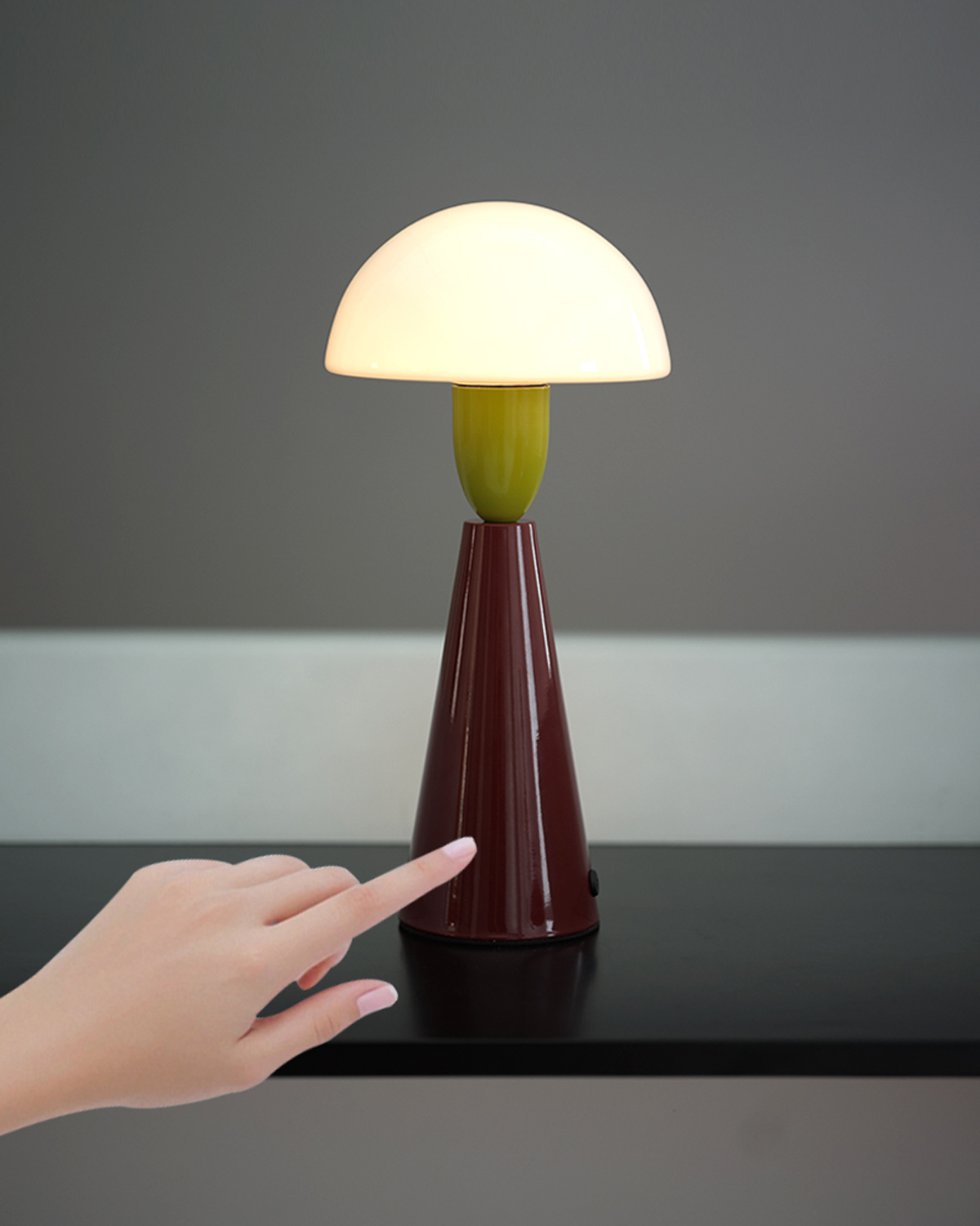 Color Pop Mushroom Table Lamp
