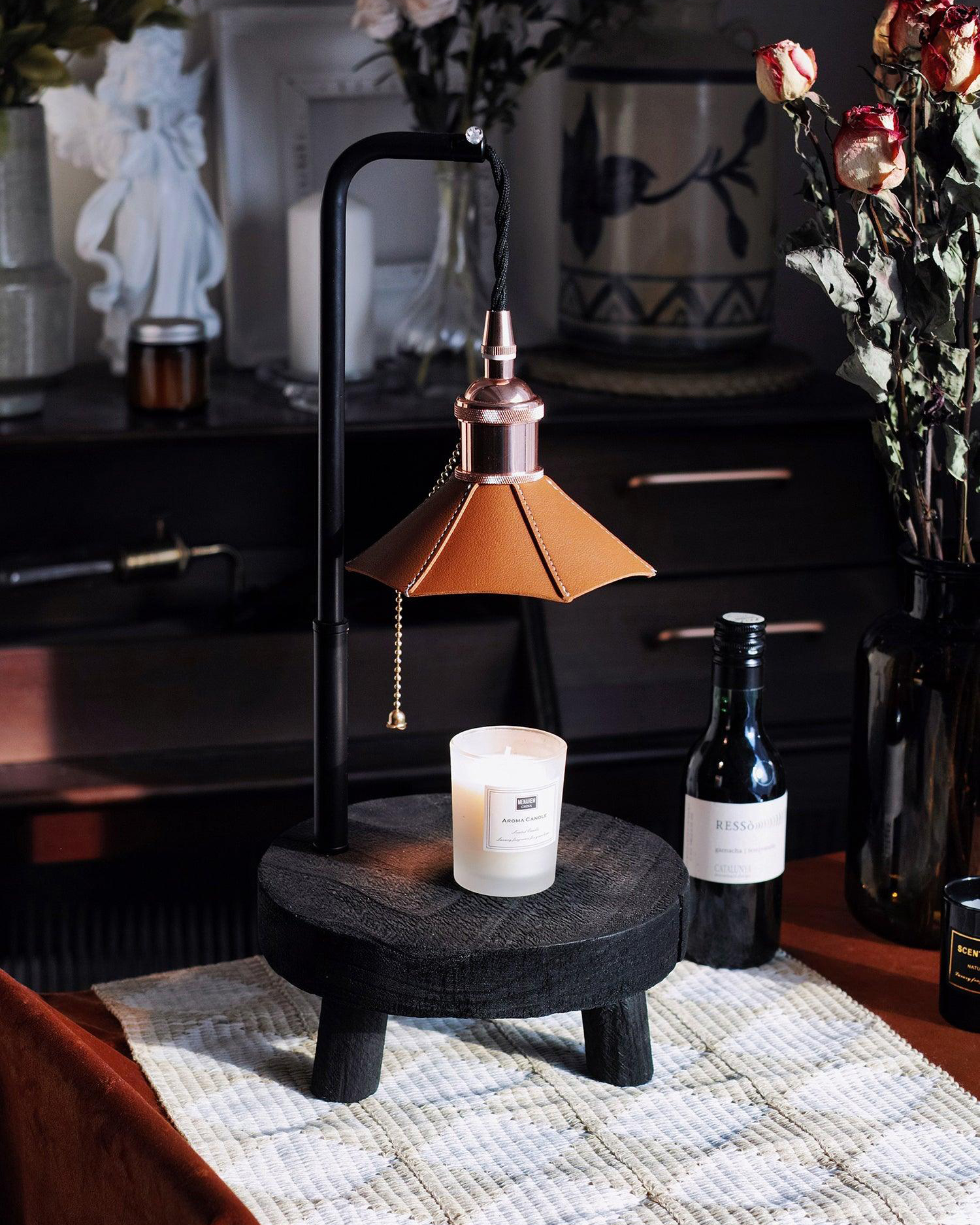 Cordero Wooden Stool Table Lamp