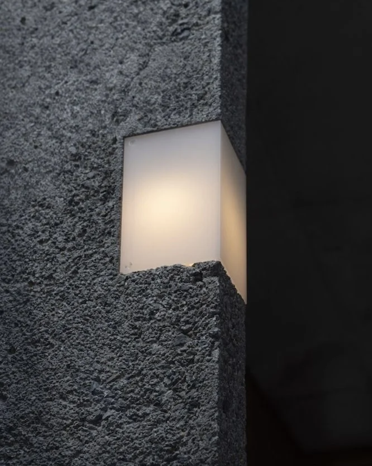 Corner Glow Alabaster Wall Light