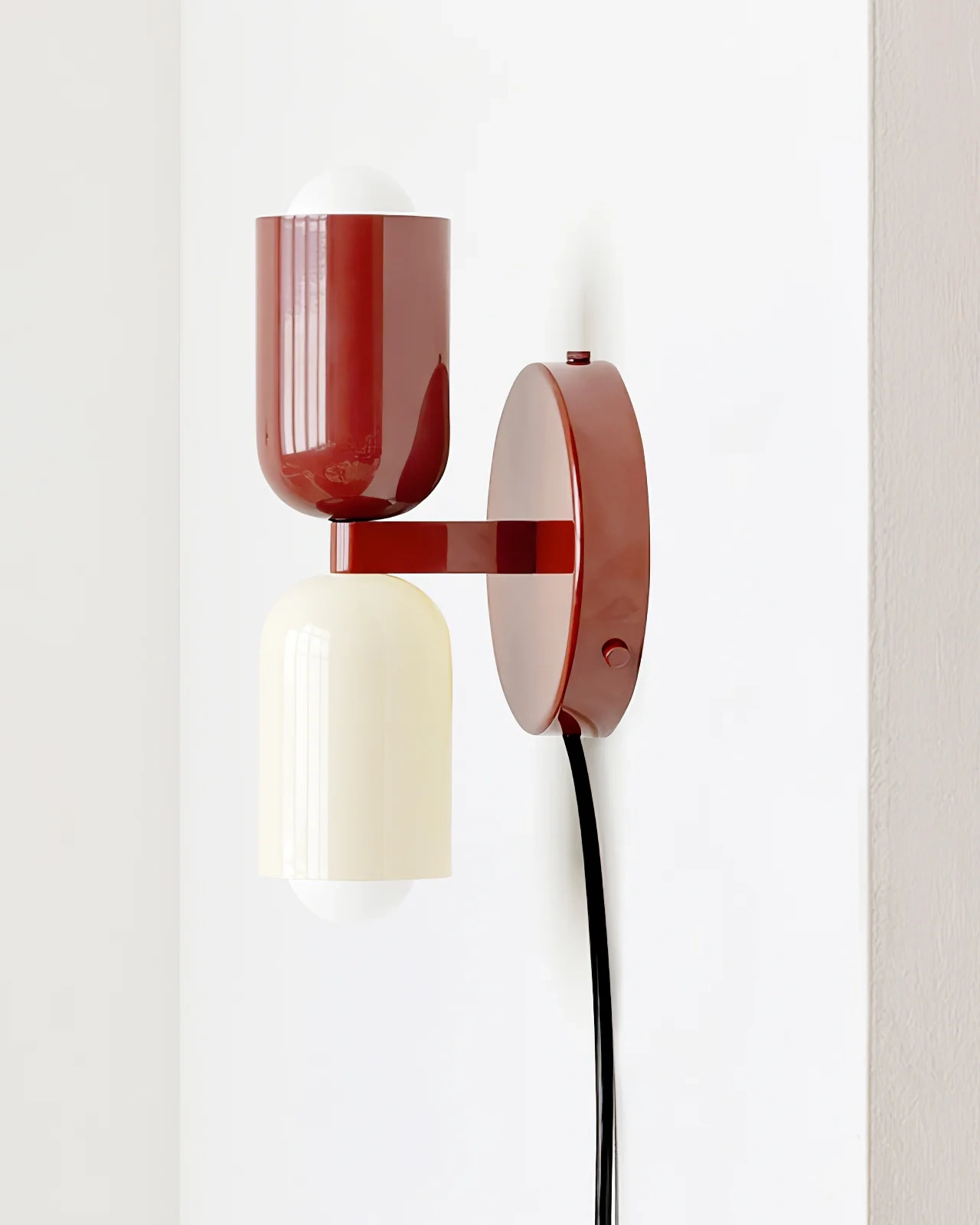 Couleur Double Plug In Wall Lamp