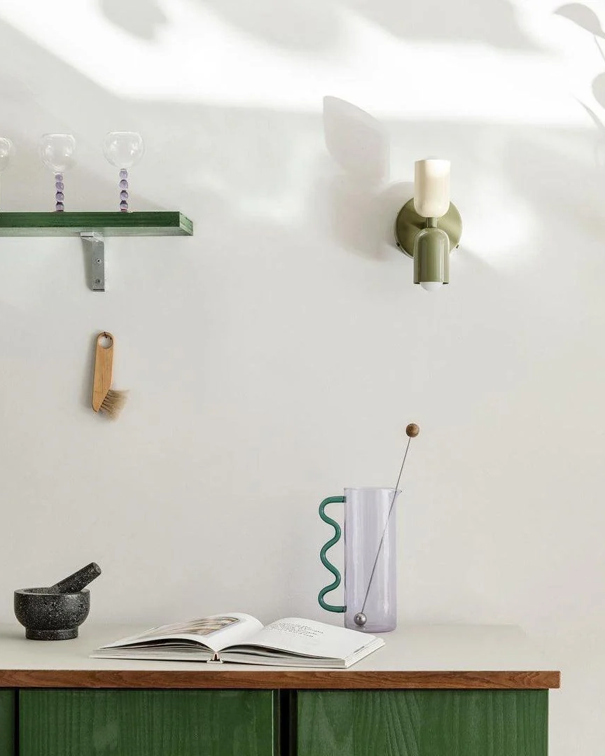 Couleur Double Plug In Wall Lamp