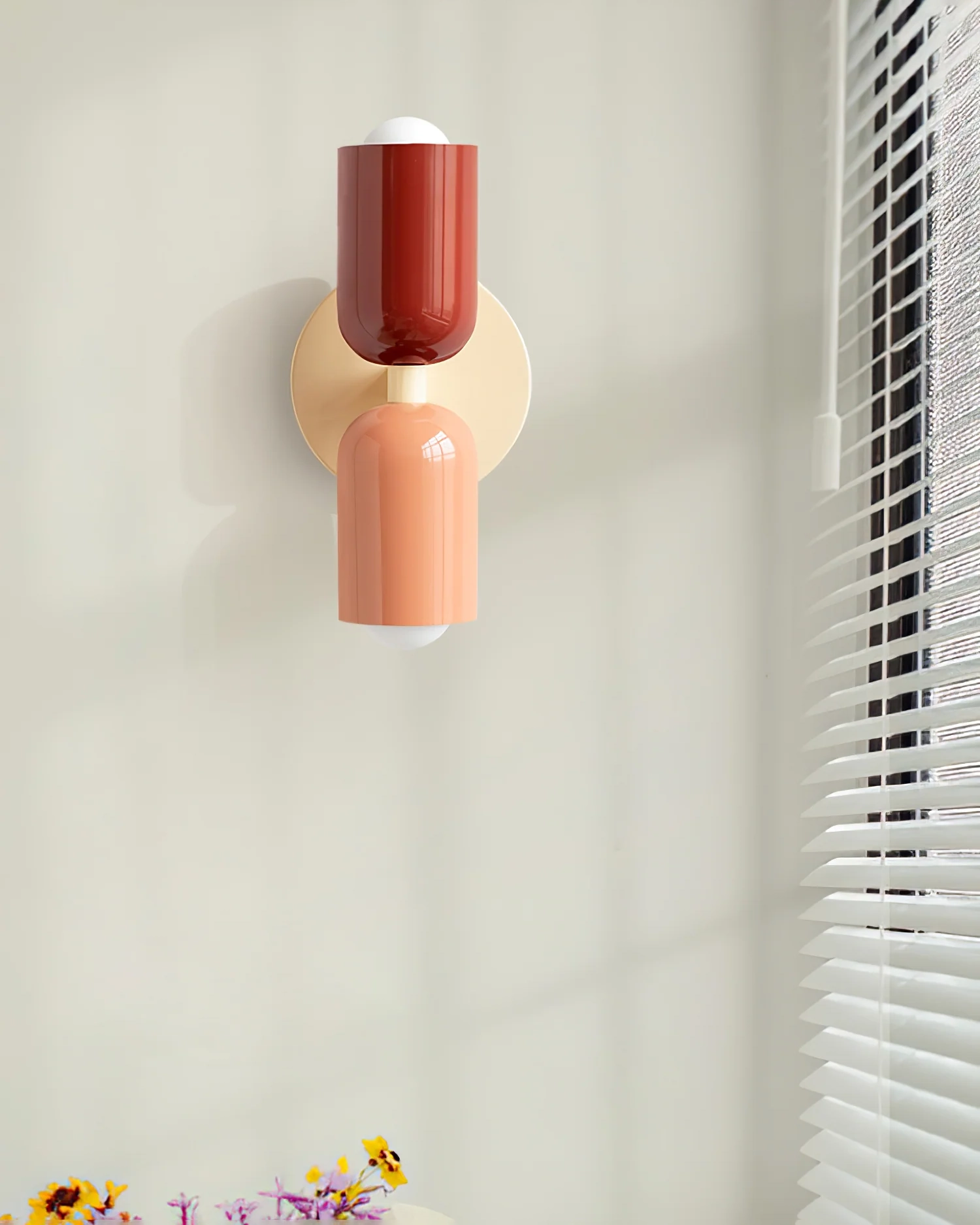 Couleur Double Plug In Wall Lamp