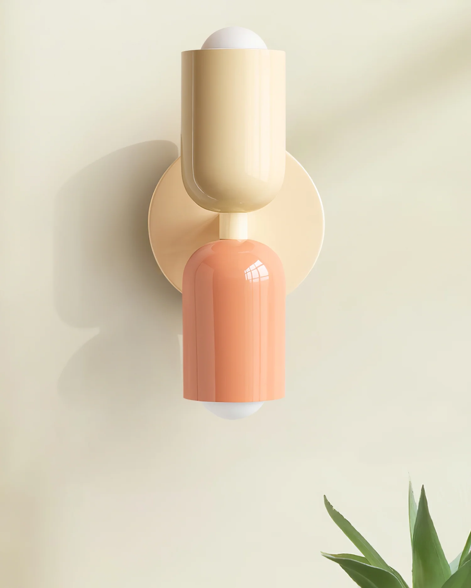 Couleur Double Plug In Wall Lamp