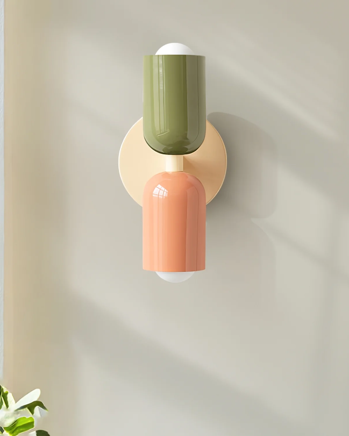 Couleur Double Plug In Wall Lamp