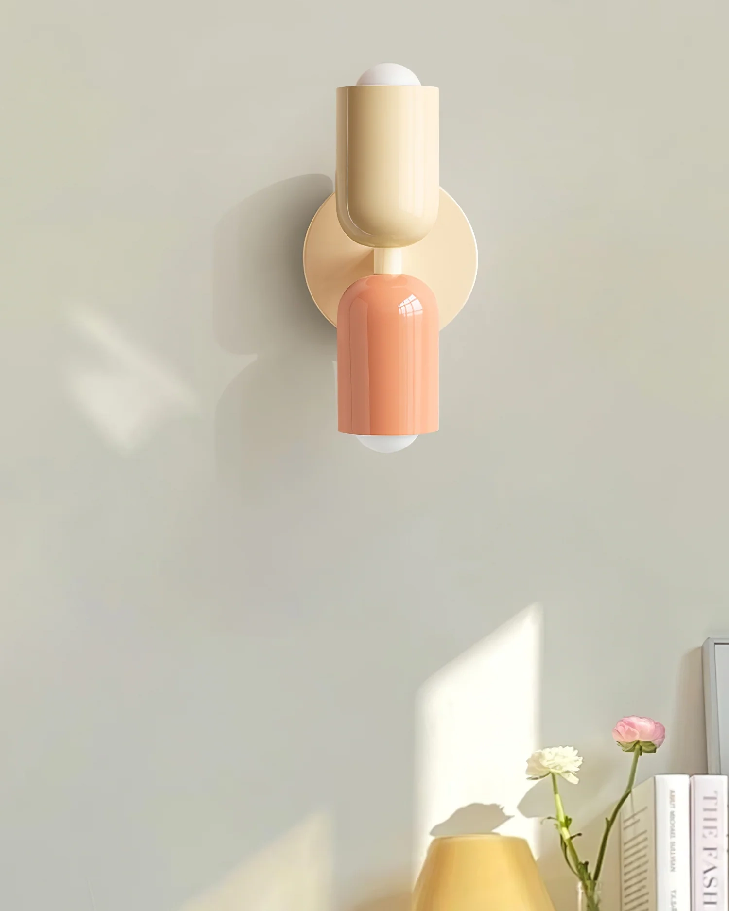 Couleur Double Plug In Wall Lamp