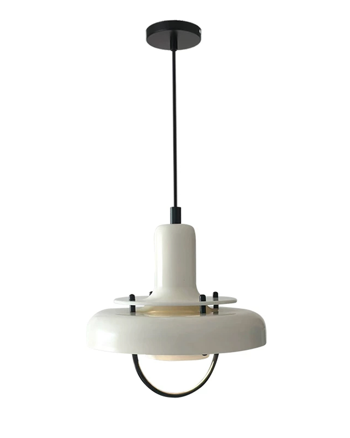 Cream Halo Pendant Light