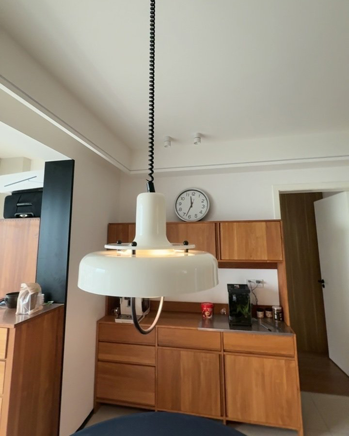 Cream Halo Pendant Light