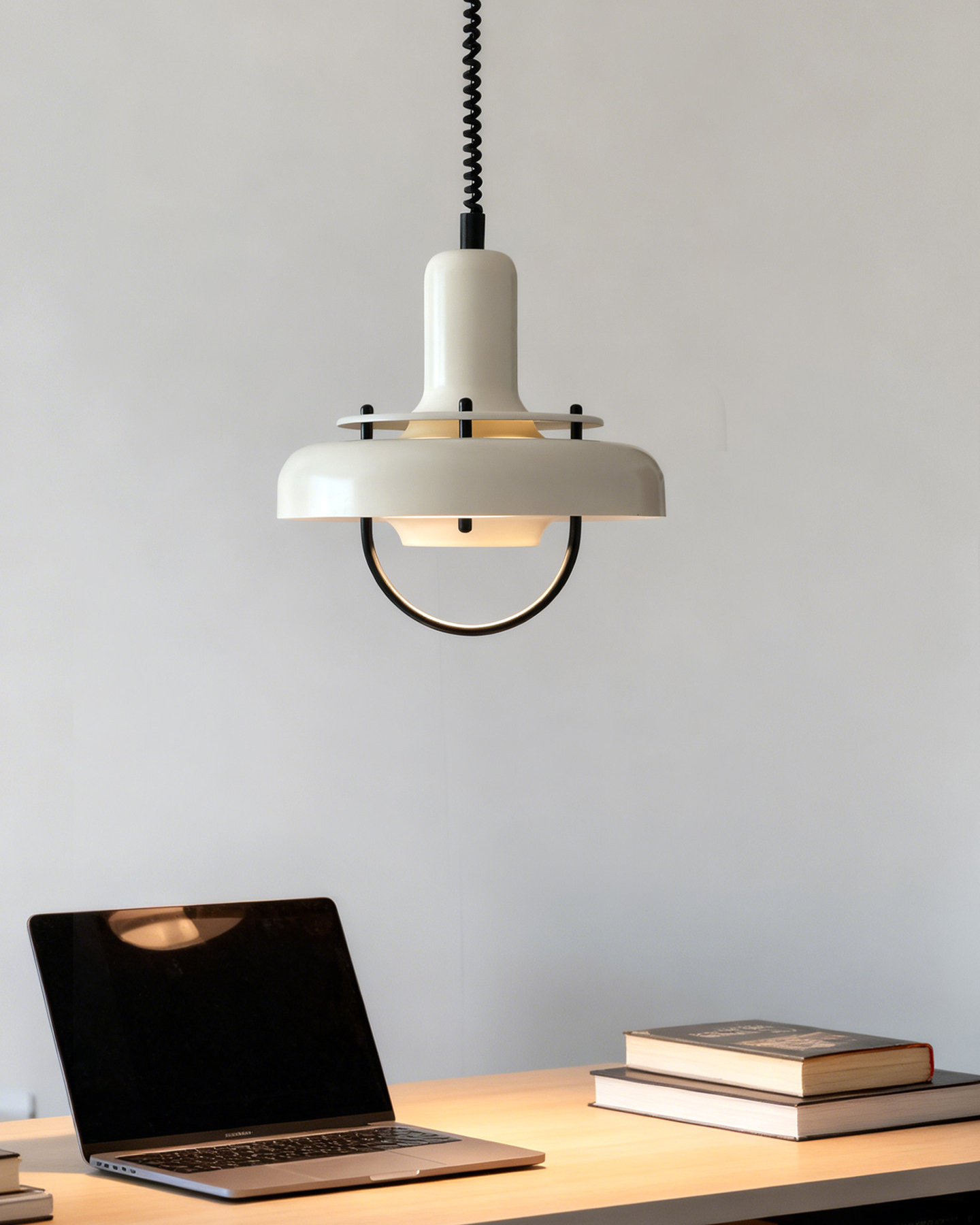Cream Halo Pendant Light