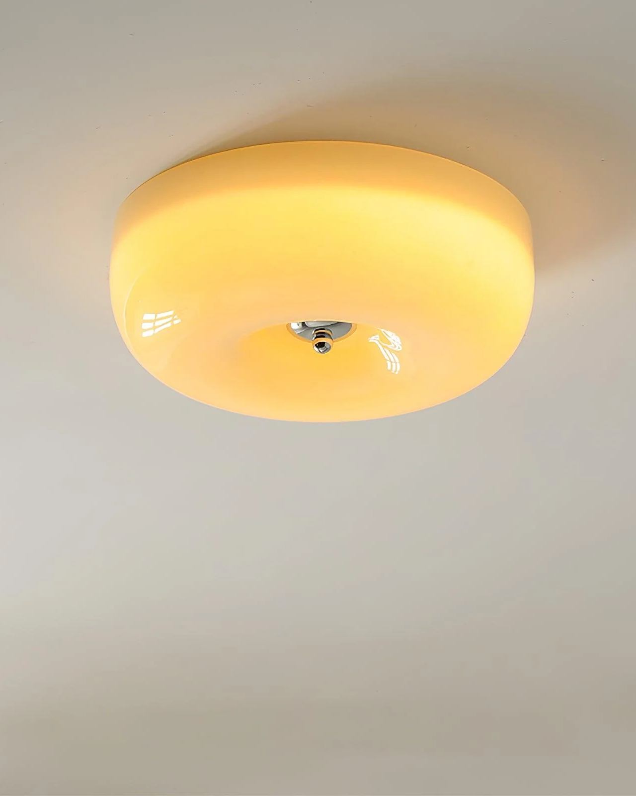 Cream Pudding Ceiling Lamp