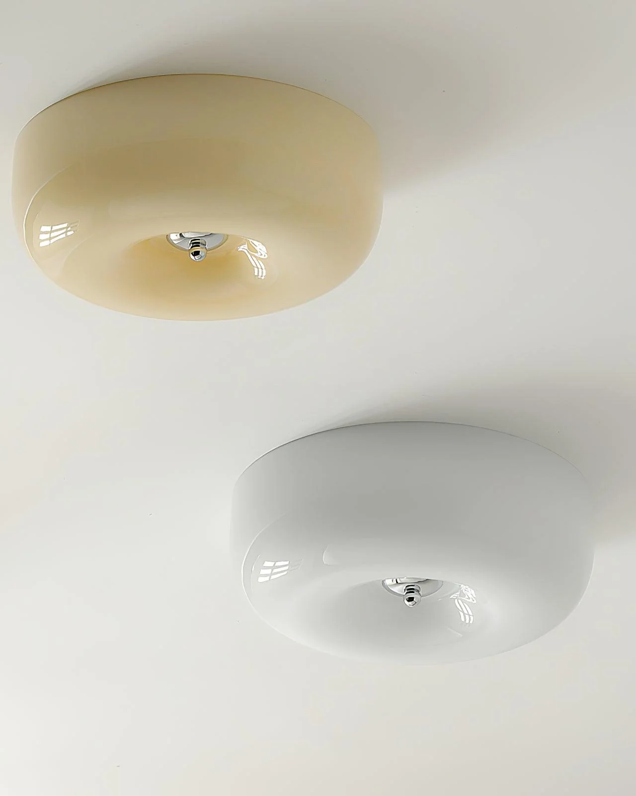 Cream Pudding Ceiling Lamp