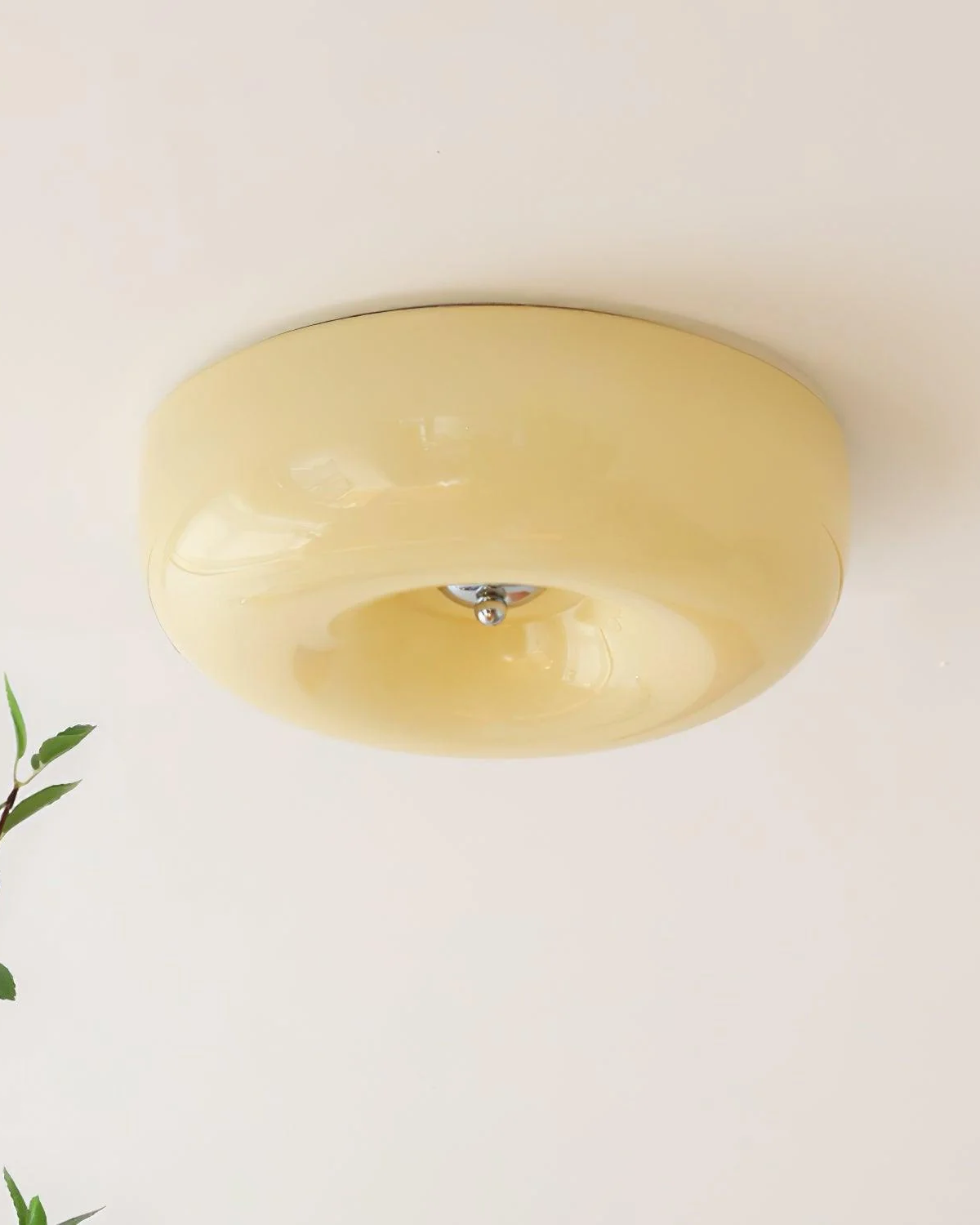 Cream Pudding Ceiling Lamp