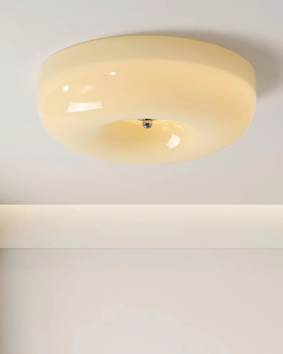 Cream Pudding Ceiling Lamp
