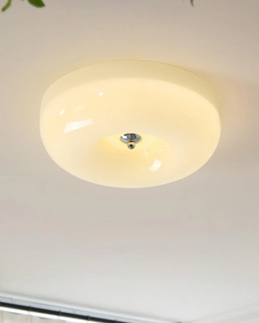 Cream Pudding Ceiling Lamp