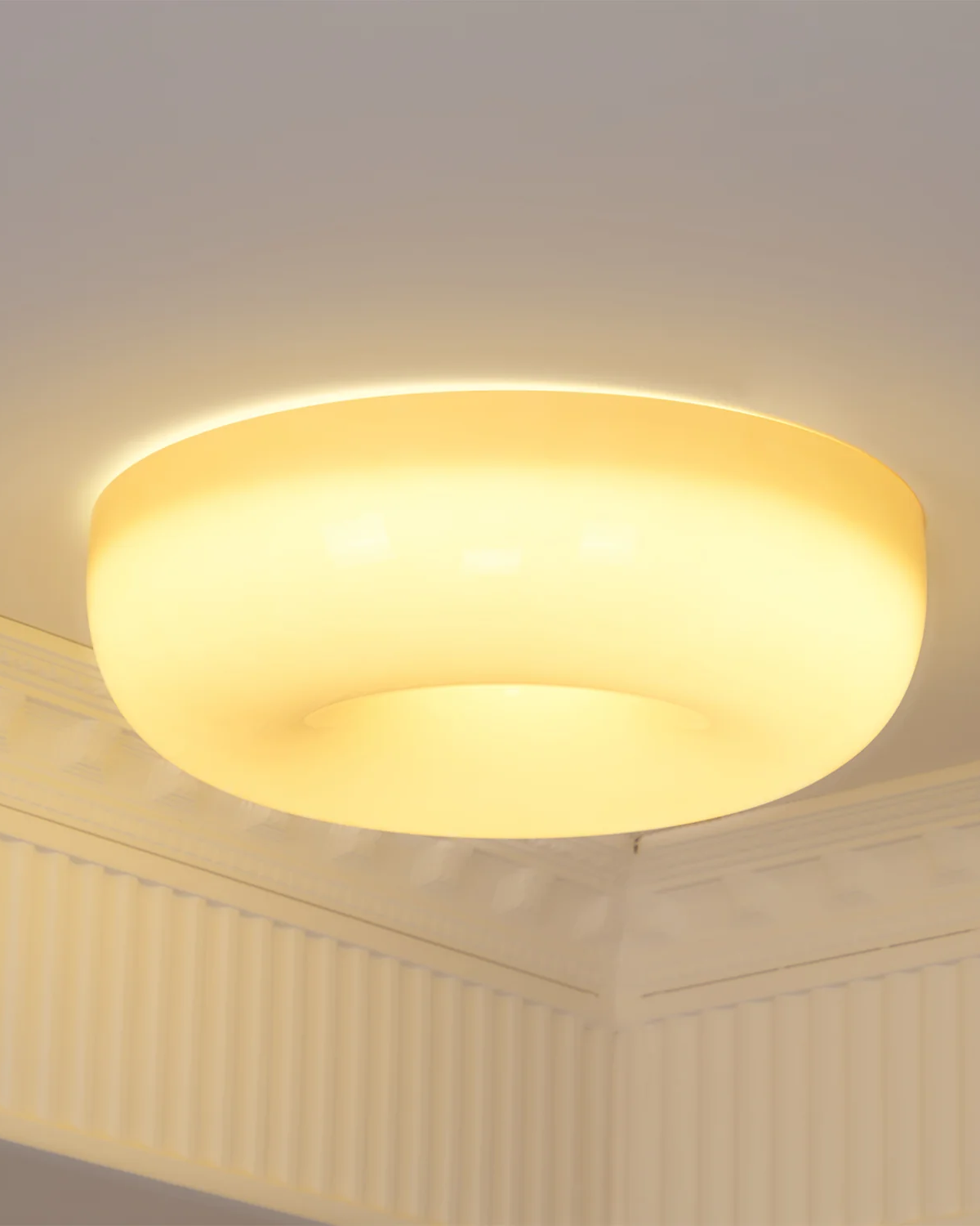 Cream Pudding Ceiling Lamp