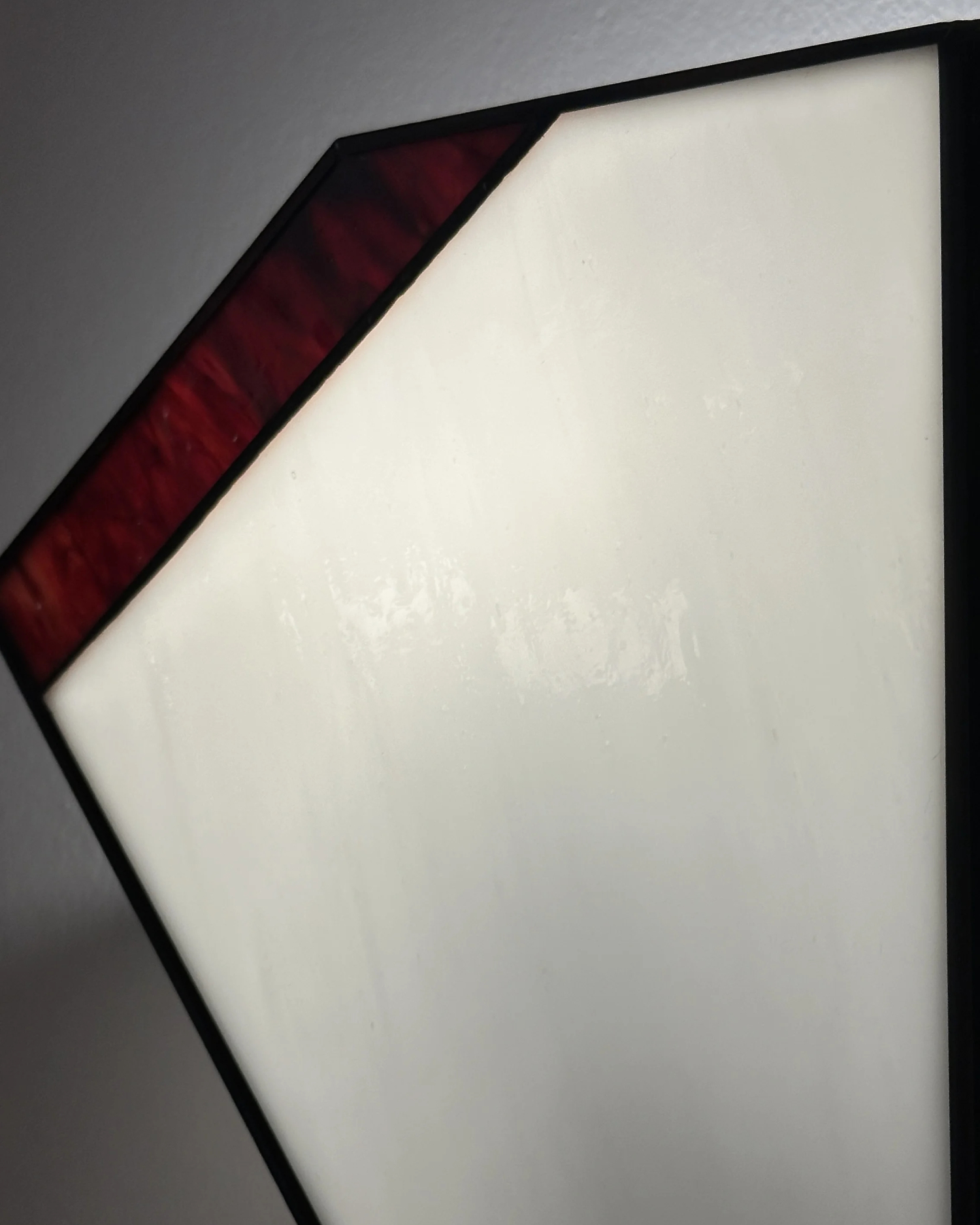 Crimson Fold Tiffany Glass Wall Sconce