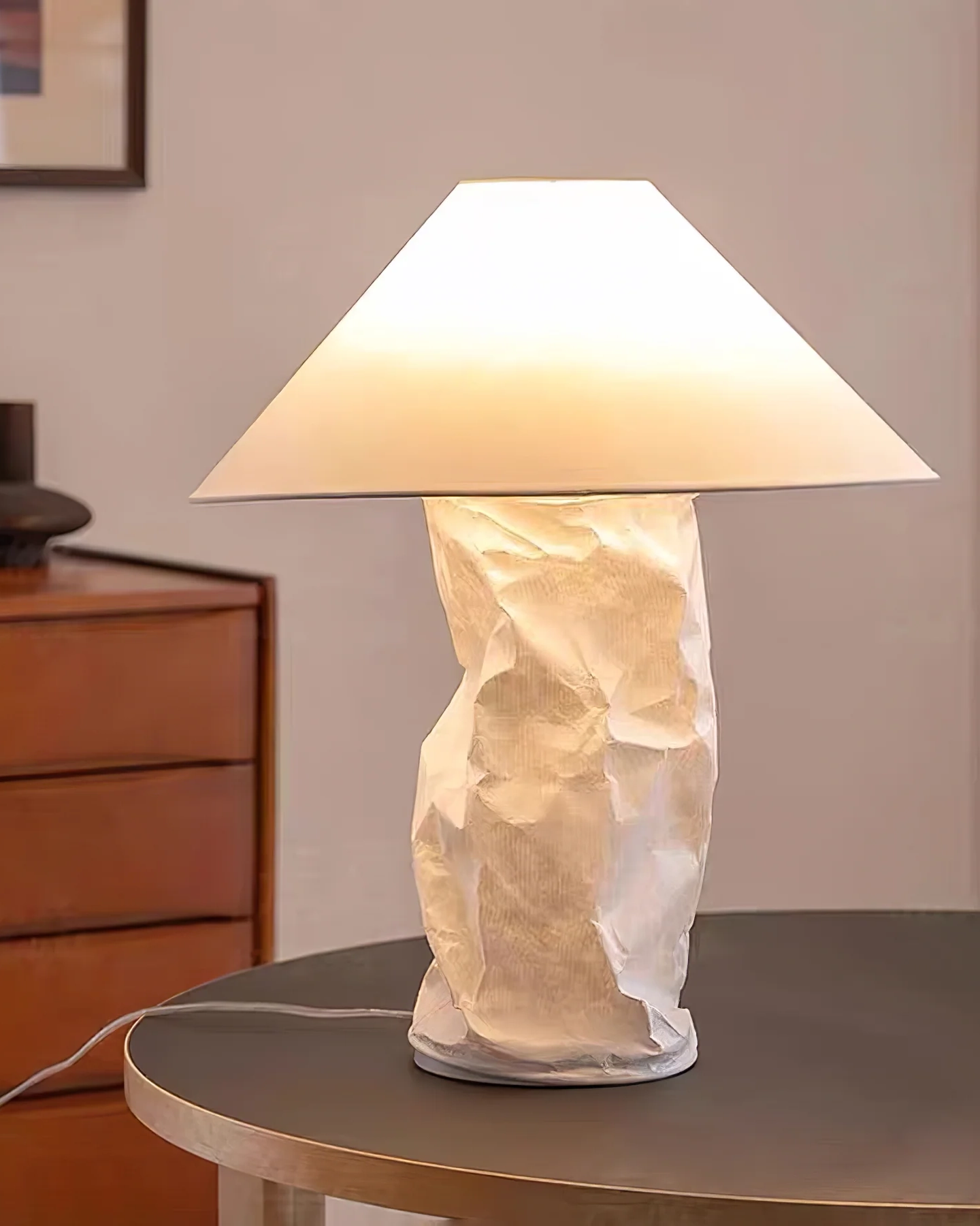 Crinkle Paper Table Lamp