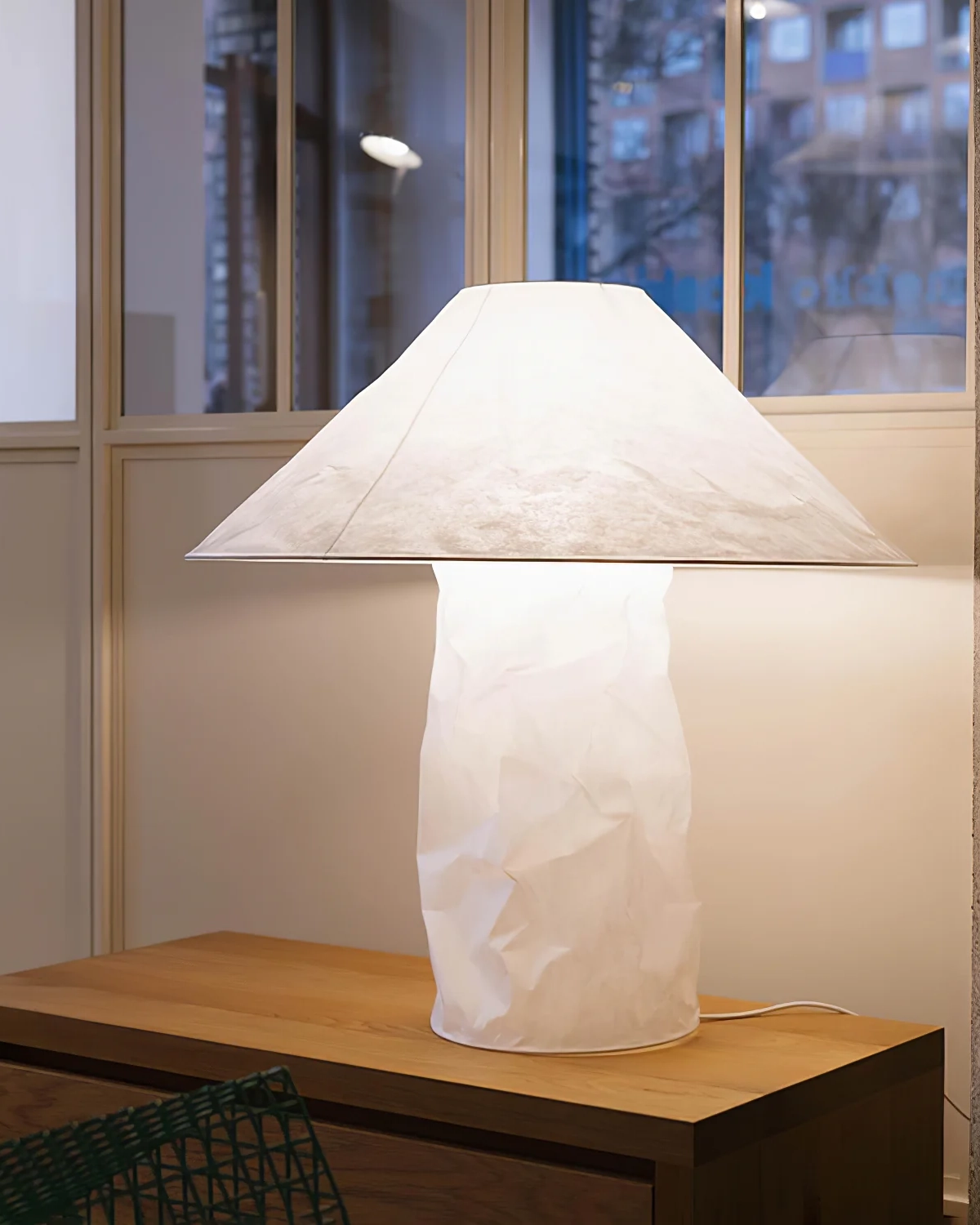 Crinkle Paper Table Lamp