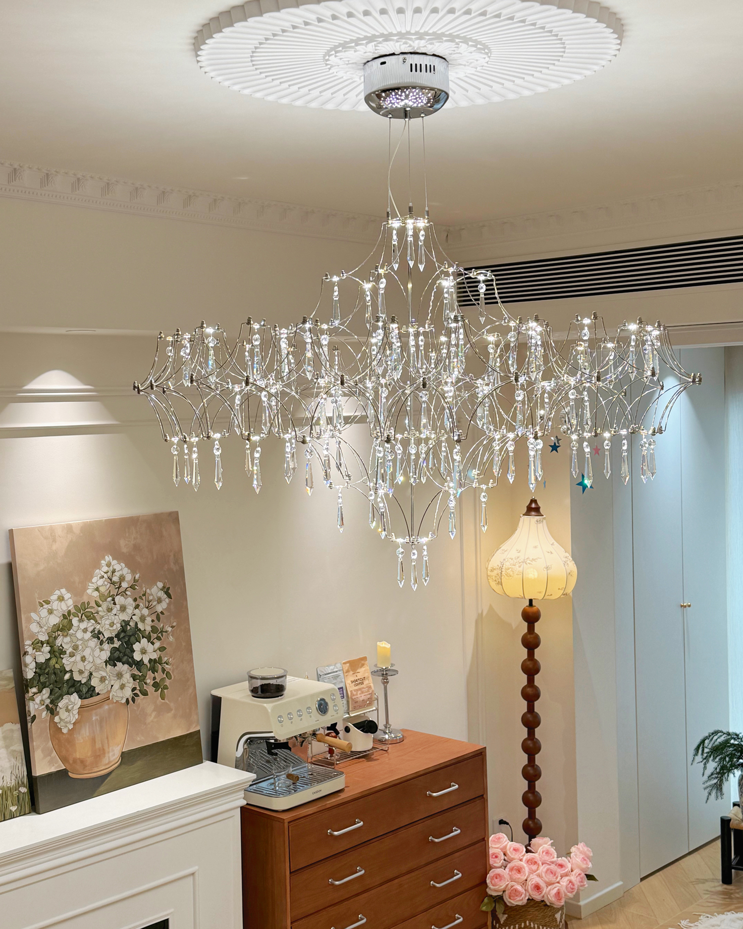 Crystal Firefly Chandelier