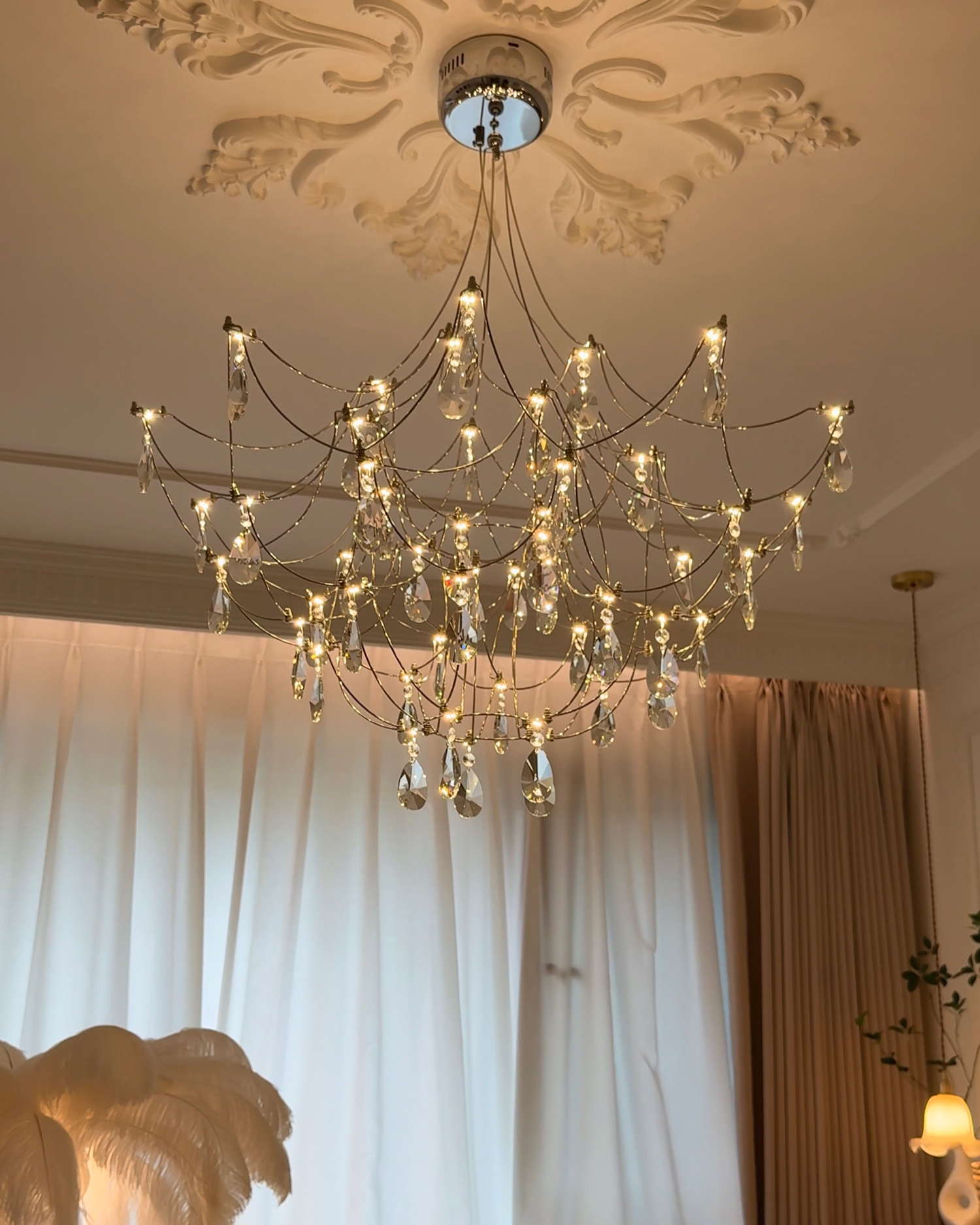 Crystal Firefly Chandelier