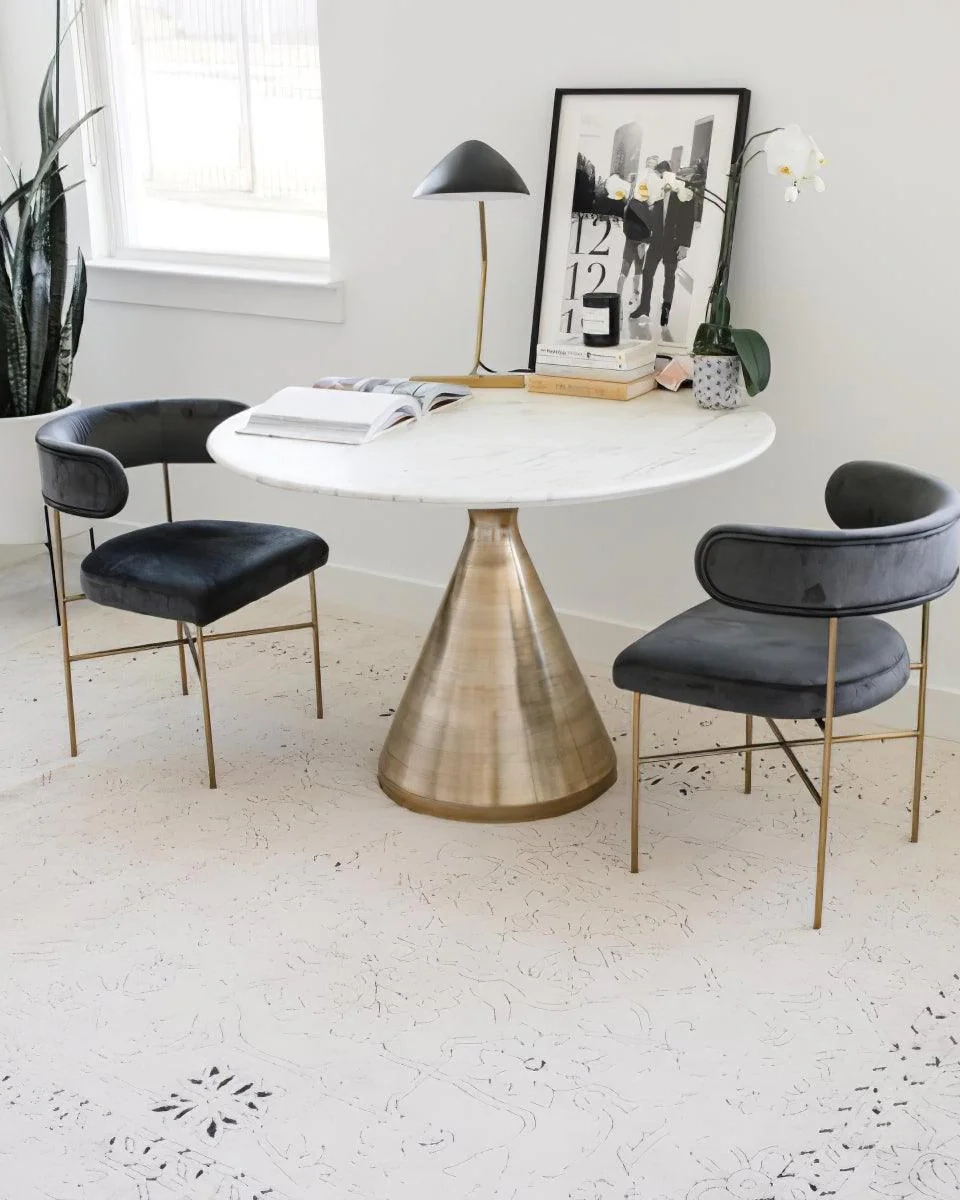 Curvilinear Mid-Century Table Lamp