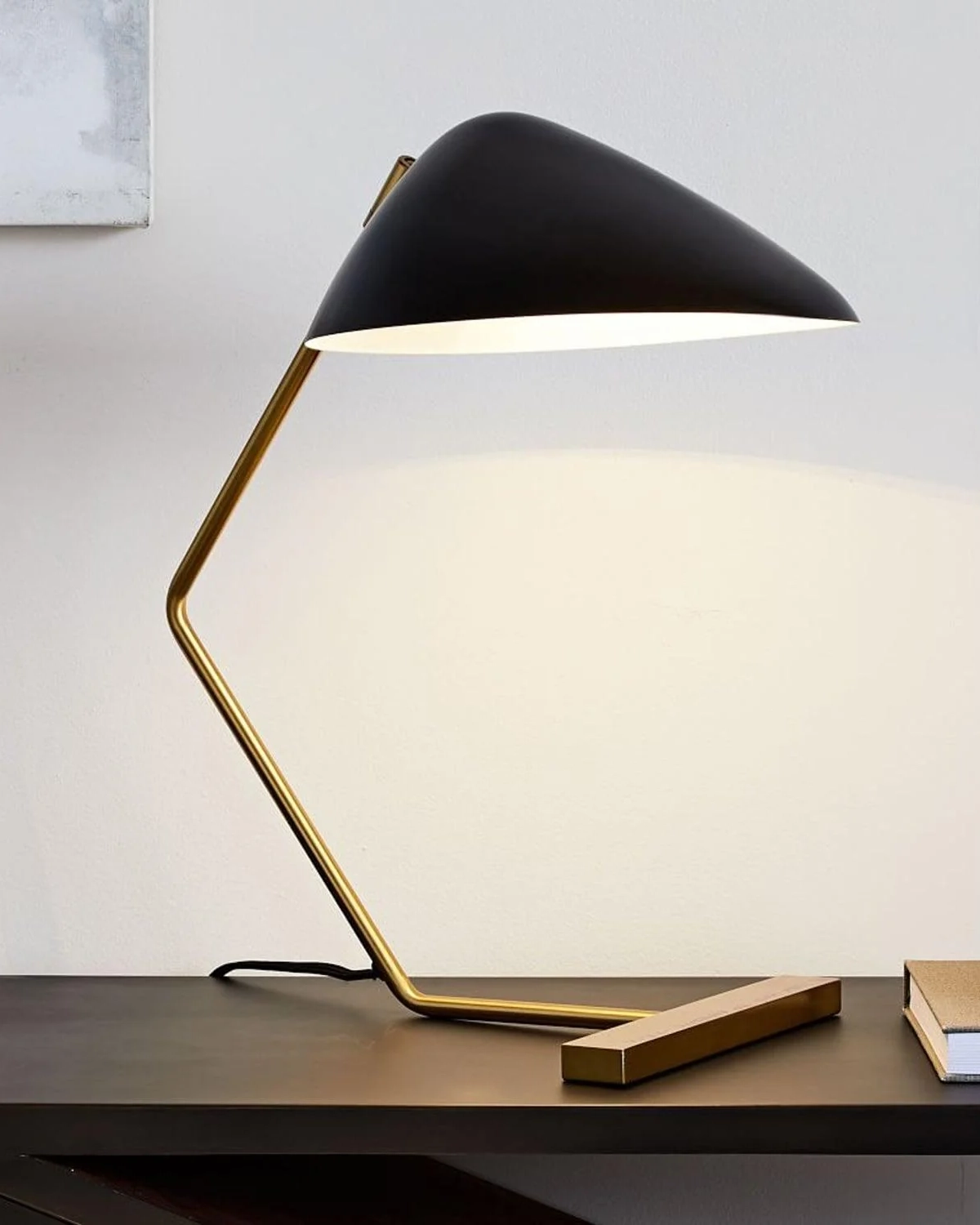 Curvilinear Mid-Century Table Lamp