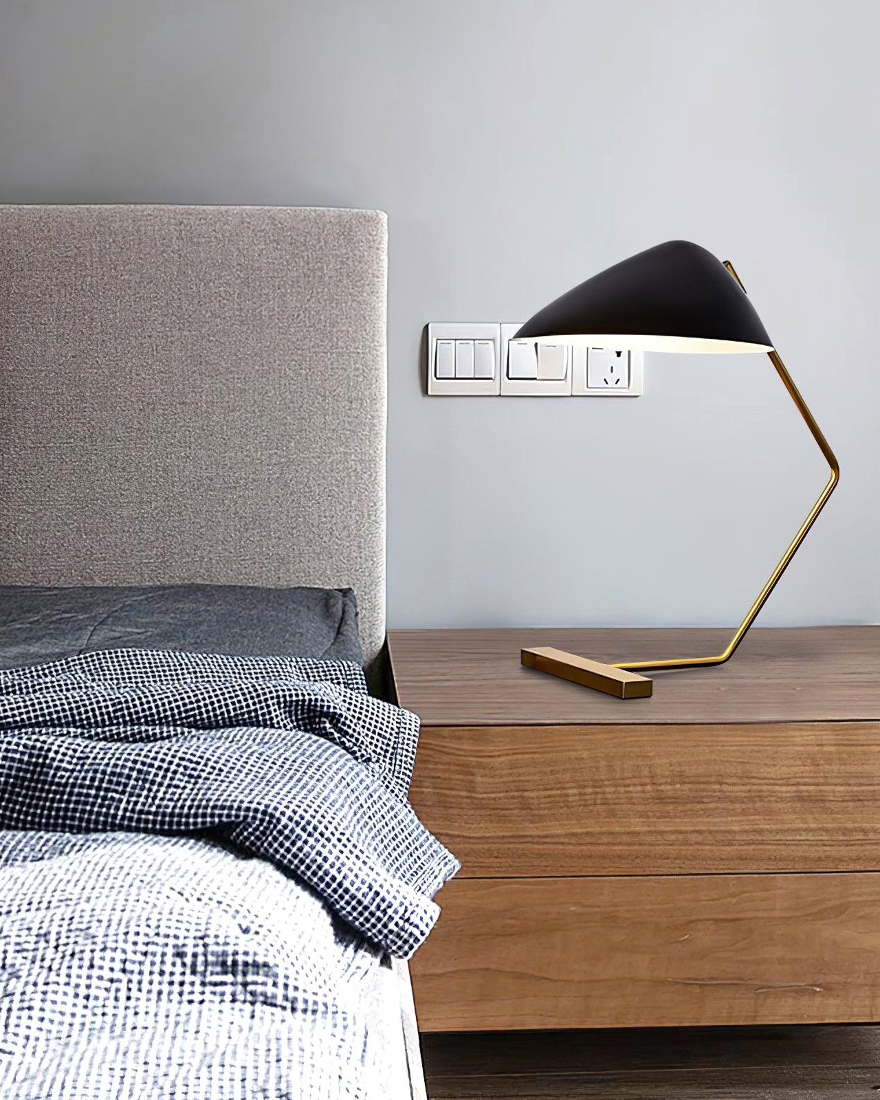 Curvilinear Mid-Century Table Lamp