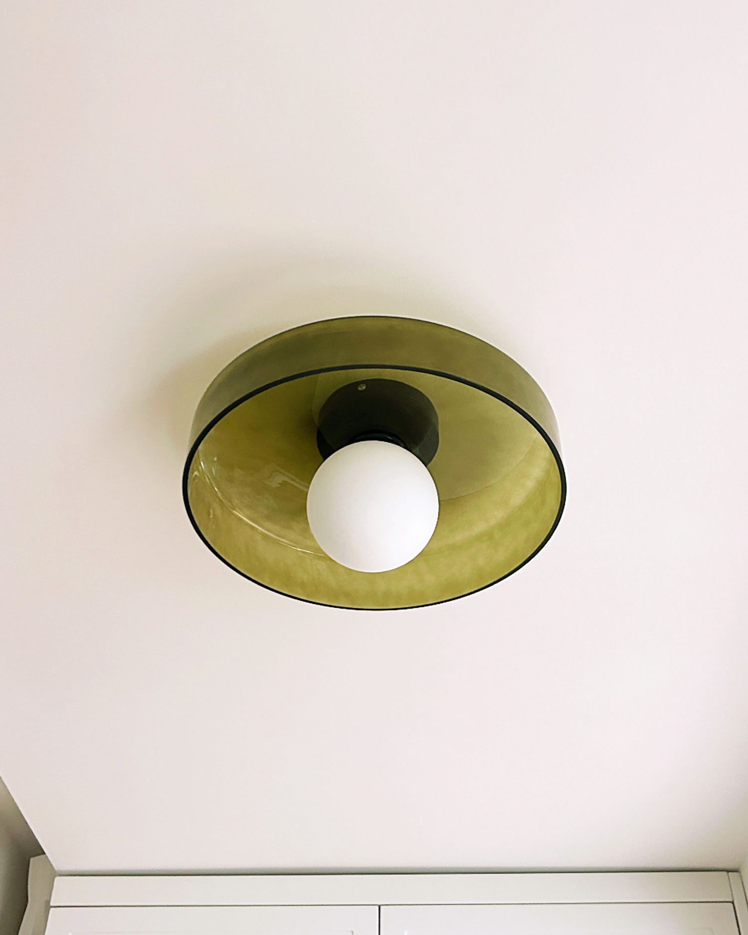 Dish Glass Wall Lamp