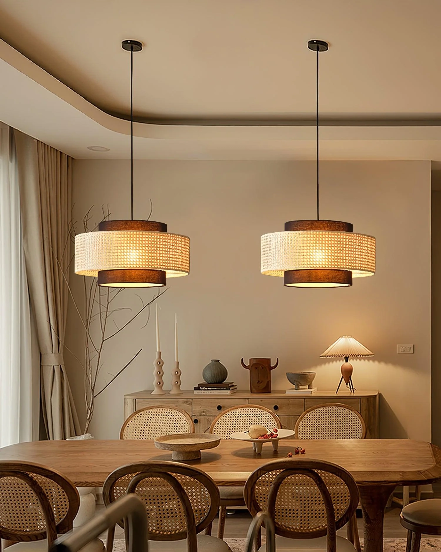 Drum Shade Pendant Light
