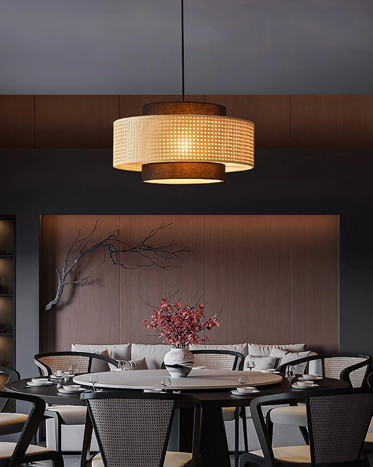Drum Shade Pendant Light