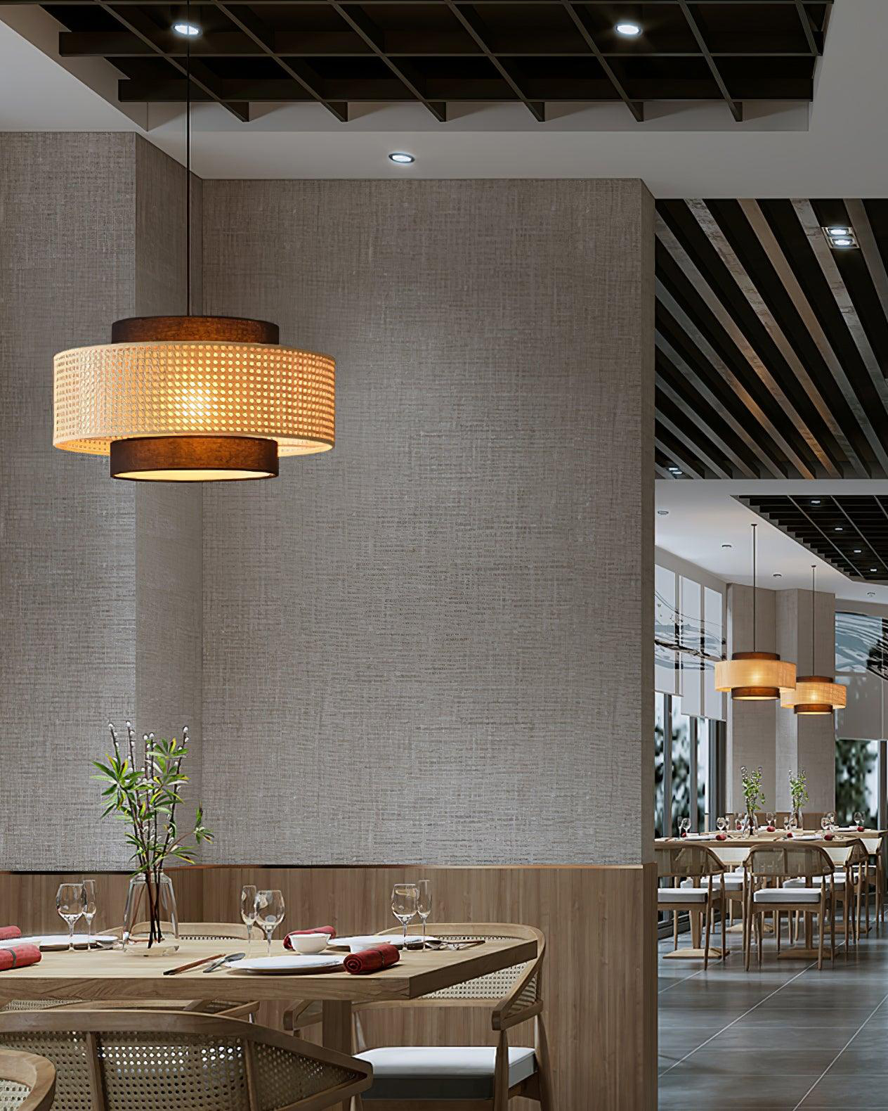 Drum Shade Pendant Light