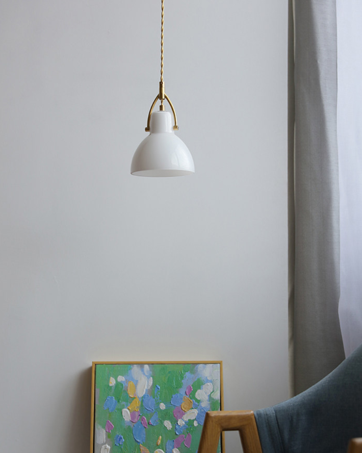 Elise Opal Glass Pendant Light