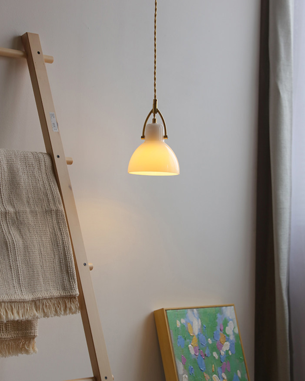 Elise Opal Glass Pendant Light