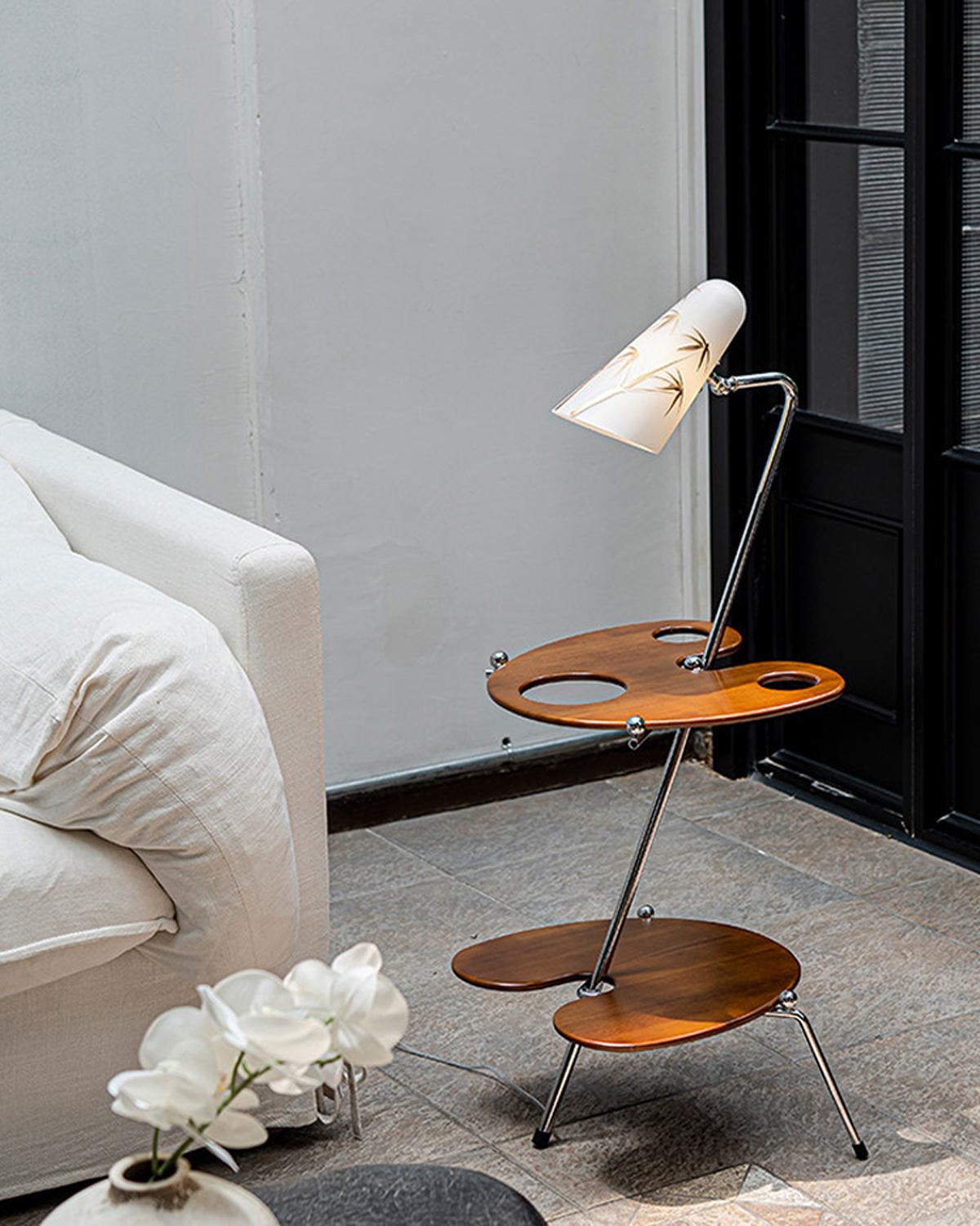 Eloi Vintage Side Table Floor Lamp - Pattern Edition