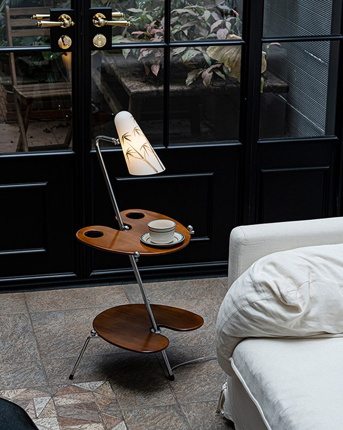 Eloi Vintage Side Table Floor Lamp - Pattern Edition