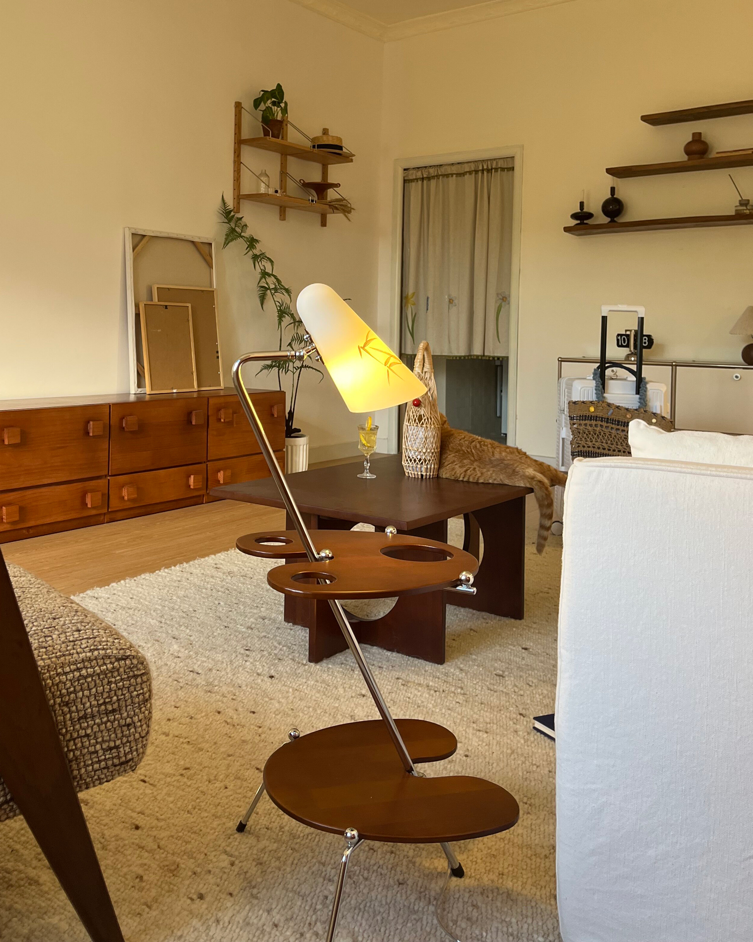 Eloi Vintage Side Table Floor Lamp - Pattern Edition