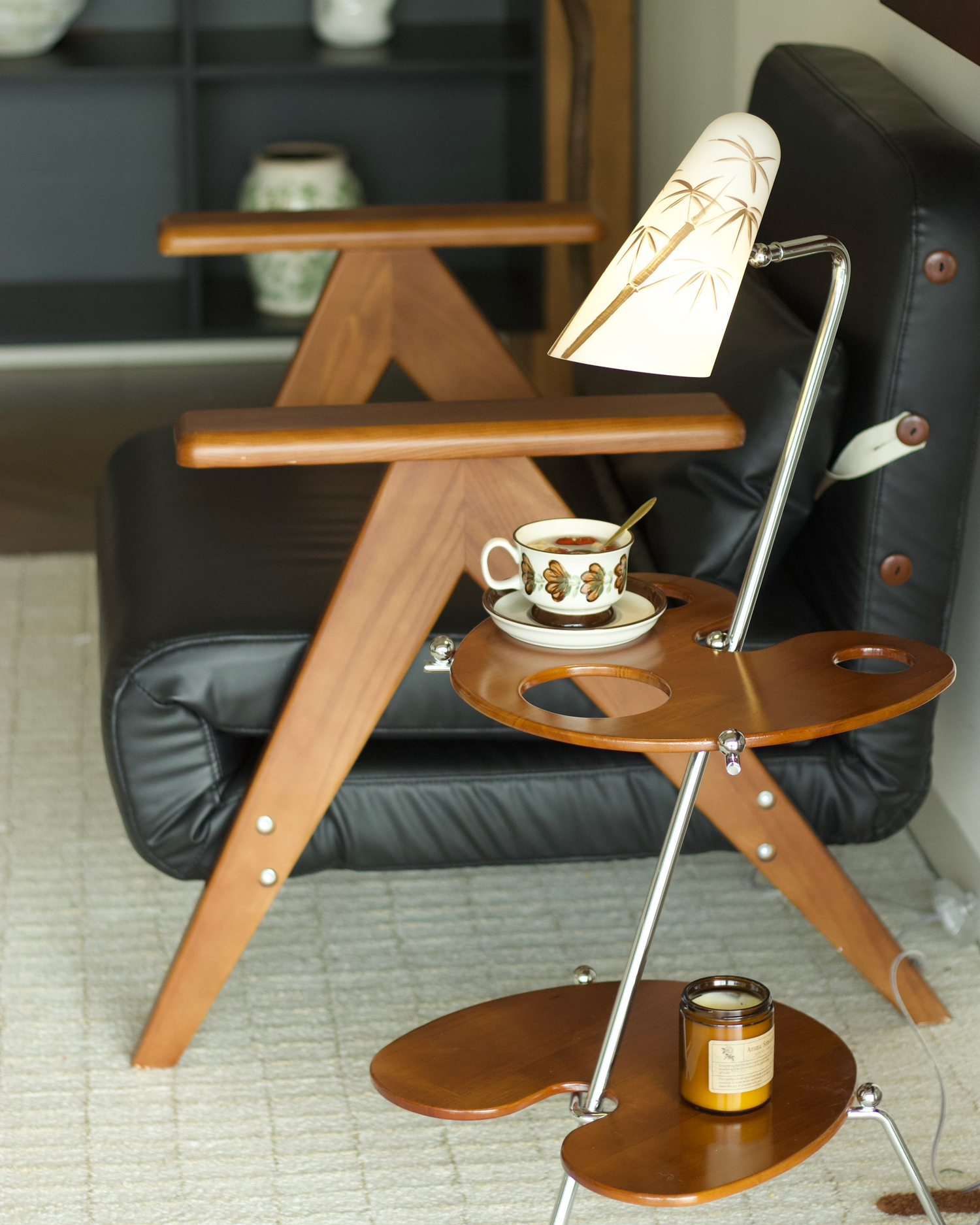 Eloi Vintage Side Table Floor Lamp - Pattern Edition